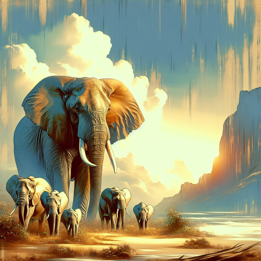 1. Elefant - "Majestätische Riesen: Die faszinierende Welt der Elefanten"
