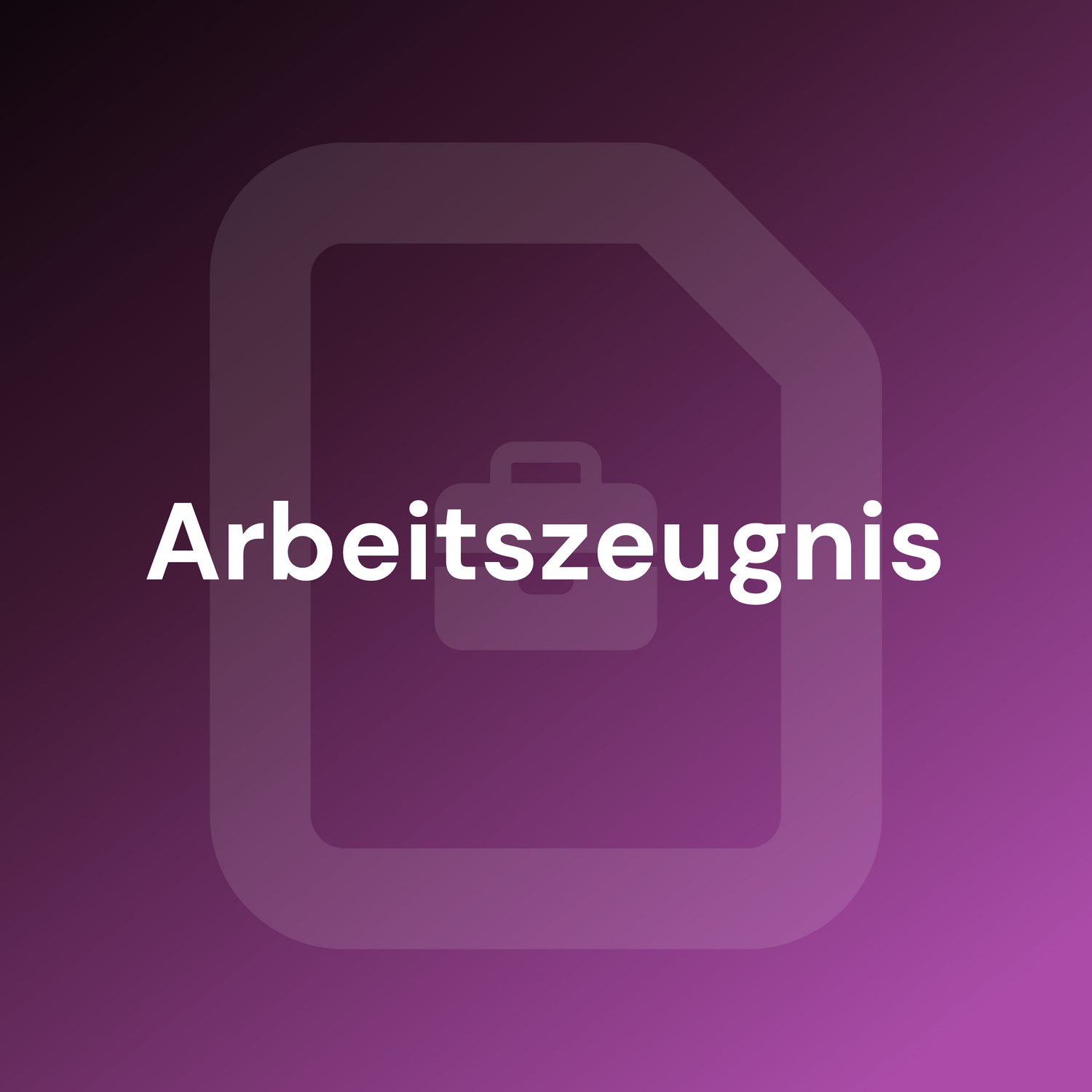 Arbeitszeugnis
