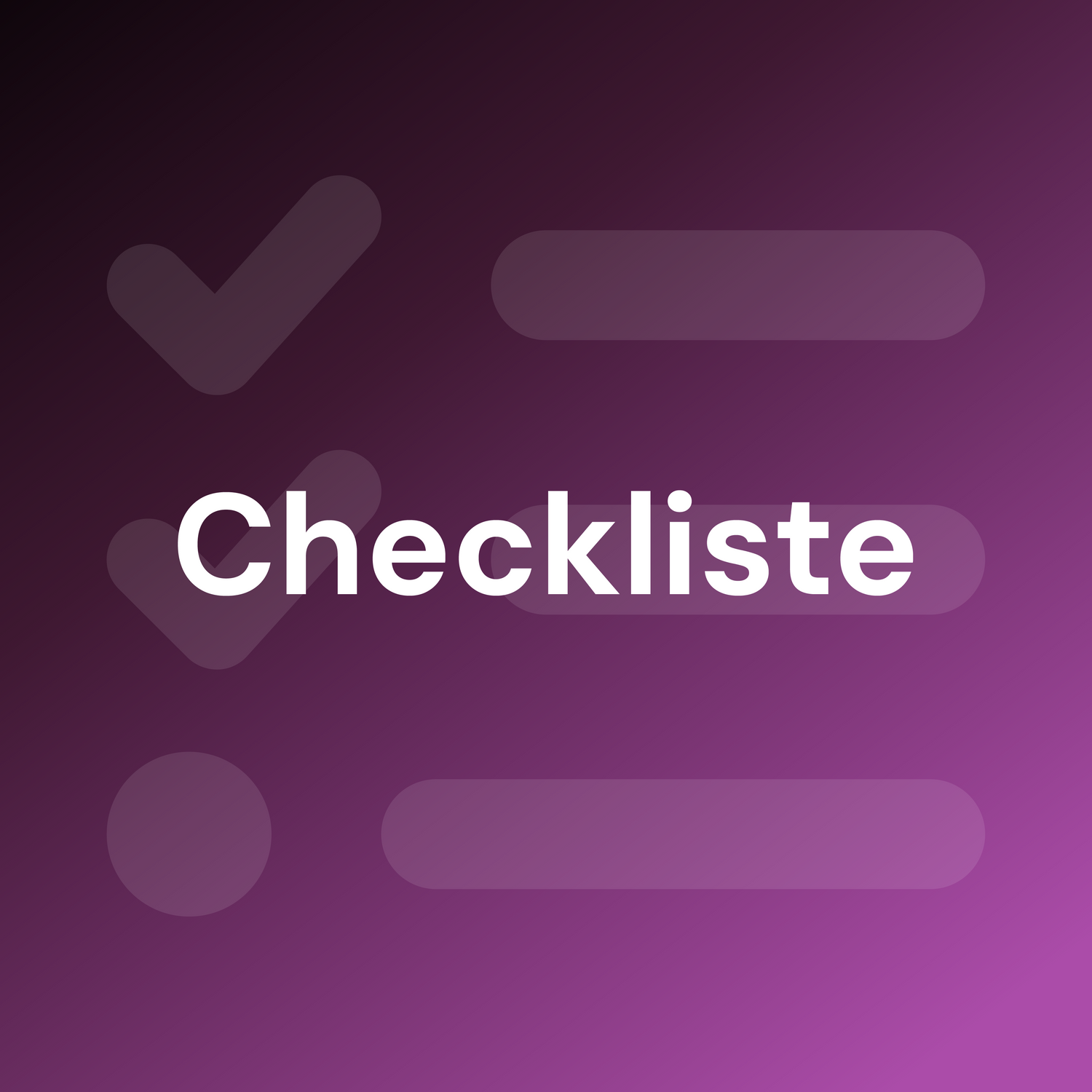 Checkliste