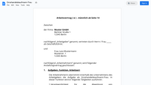 Laden Sie das Bild in den Galerie-Viewer, Arbeitsvertrag-Groshandelskaufmann-Frau