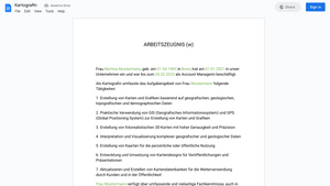 Arbeitszeugnis