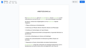 Arbeitszeugnis