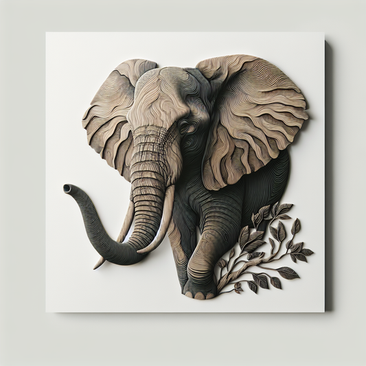 Tier: Elefant
Überschrift: "Der sanfte Riese: Elefanten im Porträt"