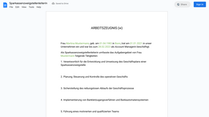Arbeitszeugnis