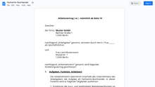 Laden Sie das Bild in den Galerie-Viewer, Arbeitsvertrag-Fachwirtin-Buchhandel