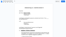 Laden Sie das Bild in den Galerie-Viewer, Arbeitsvertrag-Versicherungsvertreterin