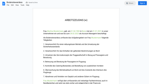 Arbeitszeugnis