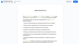 Arbeitszeugnis