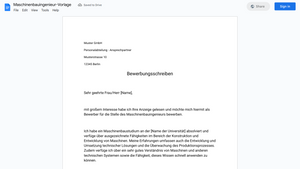 Bewerbungsschreiben