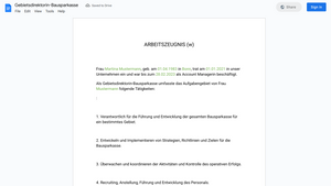 Arbeitszeugnis
