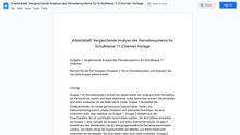 Laden Sie das Bild in den Galerie-Viewer, Arbeitsblatt: Vergleichende Analyse des Periodensystems für Schulklasse 11 (Chemie)-Vorlage