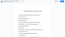 Laden Sie das Bild in den Galerie-Viewer, Checkliste