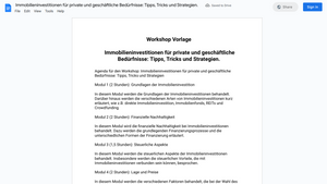 Workshop