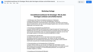 Workshop