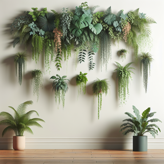 "Kreative Wandgestaltung mit Pflanzen"