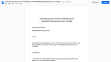 Laden Sie das Bild in den Galerie-Viewer, Unterweisung über sichere Handhabung von Metallbearbeitungsmaschinen.-Vorlage