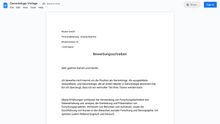 Laden Sie das Bild in den Galerie-Viewer, Bewerbungsschreiben