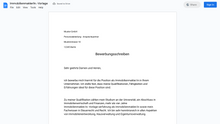 Laden Sie das Bild in den Galerie-Viewer, Bewerbungsschreiben