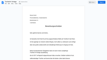 Laden Sie das Bild in den Galerie-Viewer, Bewerbungsschreiben