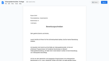 Laden Sie das Bild in den Galerie-Viewer, Bewerbungsschreiben