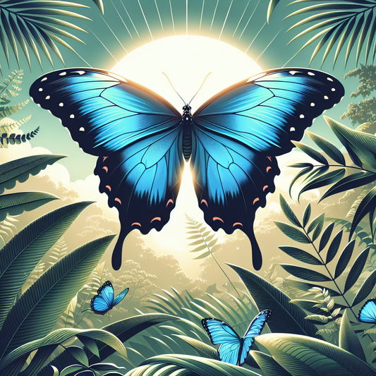 Blaue Morpho Schmetterling - Der fliegende Juwel aus dem Regenwald