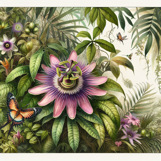 Die Passionsblume - Ein exotisches Wunder der Natur, das Ihr Zuhause in ein tropisches Paradies verwandelt.