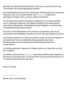 Arbeitszeugnis-Montageleiterin-Mobel
