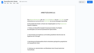 Arbeitszeugnis