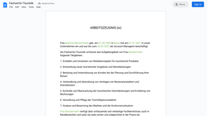 Arbeitszeugnis