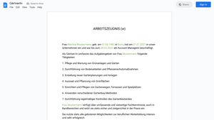 Arbeitszeugnis