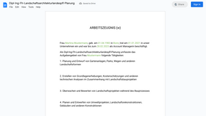 Arbeitszeugnis
