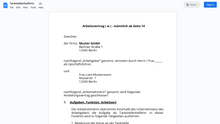 Laden Sie das Bild in den Galerie-Viewer, Arbeitsvertrag-Tankstellenhelferin