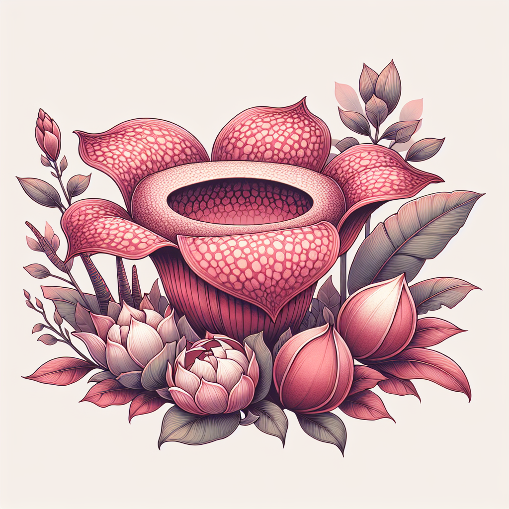 Pflanze: Rafflesia arnoldii
Überschrift: Die gigantische Duftpflanze