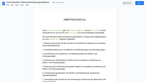 Arbeitszeugnis