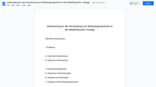 Laden Sie das Bild in den Galerie-Viewer, Unterweisung in der Verwendung von Werkzeugmaschinen in der Metallindustrie.-Vorlage