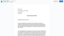 Laden Sie das Bild in den Galerie-Viewer, Bewerbungsschreiben