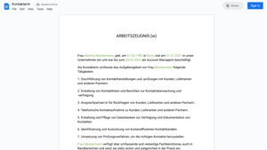 Arbeitszeugnis