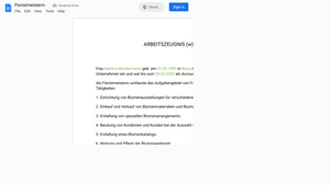Arbeitszeugnis
