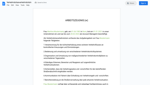 Arbeitszeugnis
