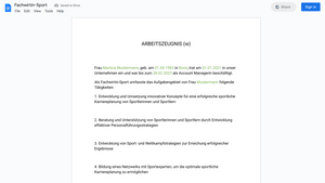 Arbeitszeugnis
