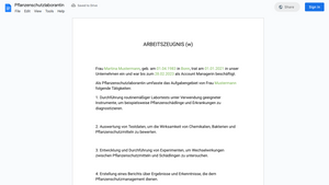 Arbeitszeugnis