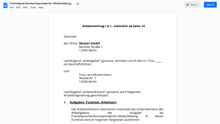 Laden Sie das Bild in den Galerie-Viewer, Arbeitsvertrag-Fremdsprachenkorrespondentin-Weiterbildung