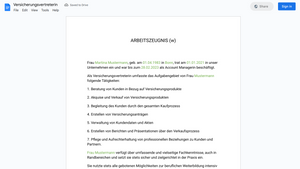 Arbeitszeugnis