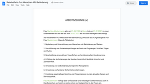 Arbeitszeugnis