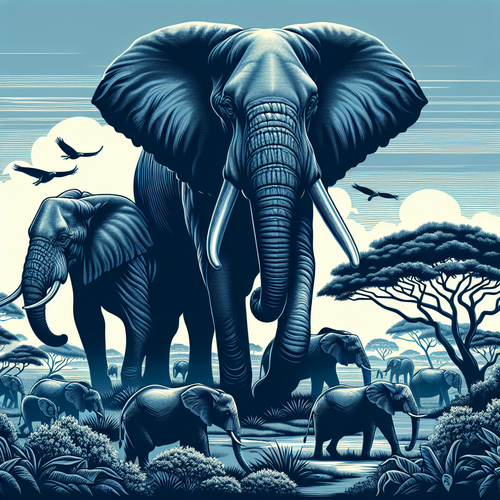 Elefant - Majestätische Riesen: Das Leben der Elefanten in freier Wildbahn