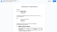Laden Sie das Bild in den Galerie-Viewer, Arbeitsvertrag-Industriemeisterin-Polstereipolstermobel