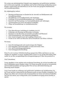 Stellenbeschreibung-Apotheker