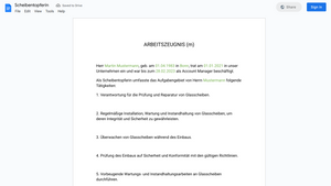 Arbeitszeugnis
