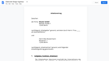 Laden Sie das Bild in den Galerie-Viewer, Arbeitsvertrag