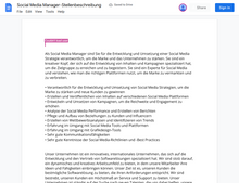 Laden Sie das Bild in den Galerie-Viewer, Stellenbeschreibung